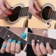 Guitar Accessories Kit Includes 20pcs Silicone Guitar Finger Protectors + 10pcs Guitar Picks + 4pcs Thumb & Finger Picks + Pick Holder + 2pcs Music Page Clips with Plastic Storage Box for Acoustic Guitar Beginners