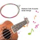 6pcs/Set Rainbow Colors Colorful Acoustic Guitar Strings Musical Instruments Replacement Steel Chord Wire