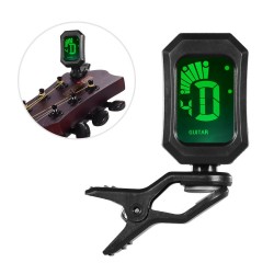 Digital Tuner Clip-On Design LCD Display Vibration Tuning for Chromatic/ Guitar/ Bass/ Violin/ Ukulele