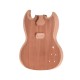 Unfinished Guitar Body Mahogany Wood Blank Guitar Barrel Electric Guitars DIY Parts