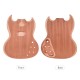 Unfinished Guitar Body Mahogany Wood Blank Guitar Barrel Electric Guitars DIY Parts