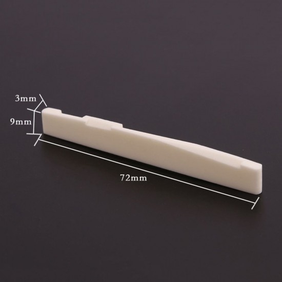 Guitar Saddle Nut White Cattle Bone for 41 Inch Folk Guitar