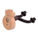 Guitar Wall Mount Hanger Solid Wood Guitar Hanger Wall Hook Holder Stand with Metal Steadying Bars for Acoustic Electric Guitar Bass Ukulele