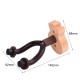 Guitar Wall Mount Hanger Solid Wood Guitar Hanger Wall Hook Holder Stand with Metal Steadying Bars for Acoustic Electric Guitar Bass Ukulele