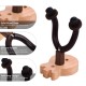 Guitar Wall Mount Hanger Solid Wood Guitar Hanger Wall Hook Holder Stand with Metal Steadying Bars for Acoustic Electric Guitar Bass Ukulele