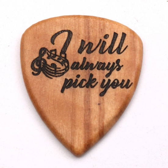 2 Pcs Wooden Guitar Picks with Box Wood Picks for Acoustic Electric Guitars Plectrum Bass Ukulele Musical Instrument Tool