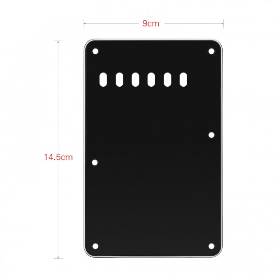 6 Holes 3-Ply Guitar Backplate Tremolo Back Cover Replacement for ST Electric Guitar