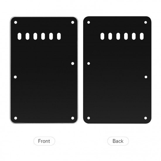 6 Holes 3-Ply Guitar Backplate Tremolo Back Cover Replacement for ST Electric Guitar