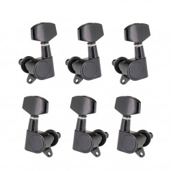 6pcs Sealed Guitar String Pegs Locking Tuners 3L3R Tuning Pegs String Tuners Electric Acoustic Guitar Tuner Machine Heads Knobs 3 Left 3 Right