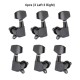 6pcs Sealed Guitar String Pegs Locking Tuners 3L3R Tuning Pegs String Tuners Electric Acoustic Guitar Tuner Machine Heads Knobs 3 Left 3 Right