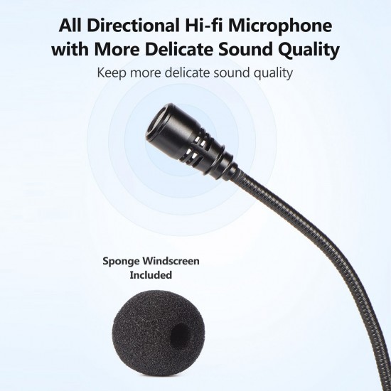 UHF Headset Wireless Microphone Instrument Mic Omni-directional Hifi Microphone Wireless Instrument Microphone System Receiver & Transmitter UHF Clip Type Mic+Receiver for Sax Saxophone French Horn Trumpet Trumbone