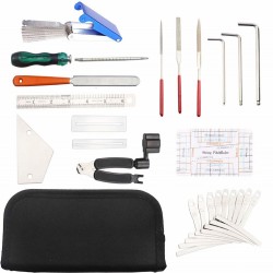 Guitar Tool Kit Repairing Maintenance Tools String Organizer String Ruler Gauge Measuring Tool Hex Wrench Set