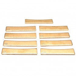 9Pcs Guitar Brass Radian Fret Inserts 7.25/9.5/10/12/14/15/16/17/20 Radius Fingerboard Fret Press Caul Insert for Acoustic/Electric Guitar Electric Bass