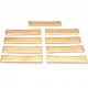 9Pcs Guitar Brass Radian Fret Inserts 7.25/9.5/10/12/14/15/16/17/20 Radius Fingerboard Fret Press Caul Insert for Acoustic/Electric Guitar Electric Bass