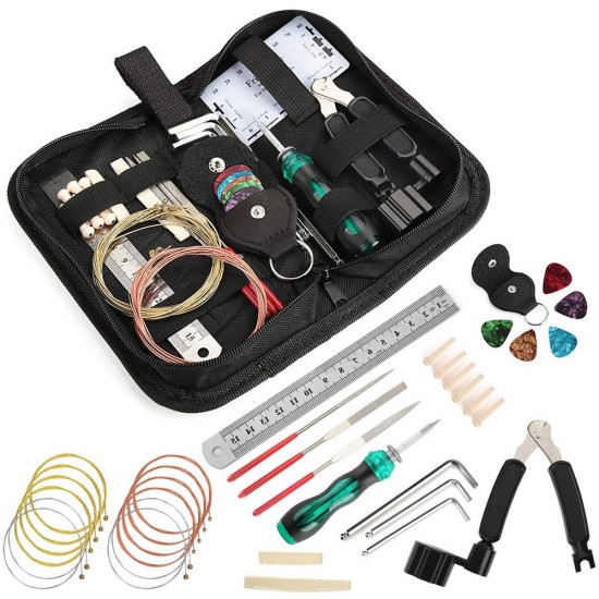 W006 Guitar Repairing Kit Guitar Care Kit Maintenance Tool Set Cleaning Accessories