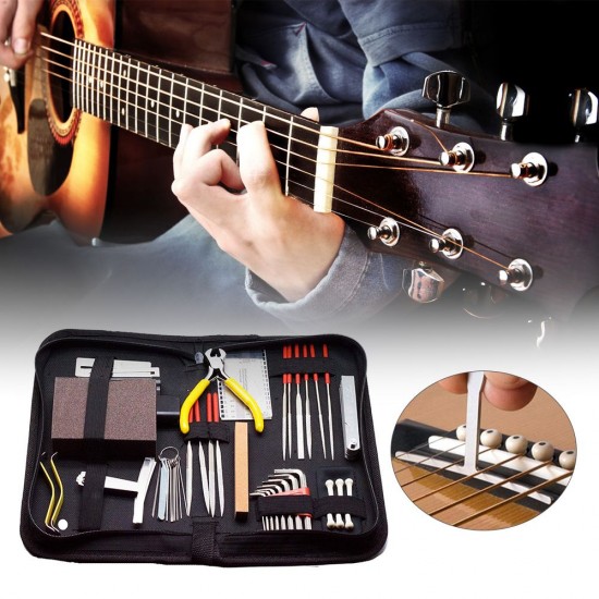 Complete Guitar Accessories Guitar Repairing Kit Guitar Care Kit Maintenance Tool Set Cleaning Accessories