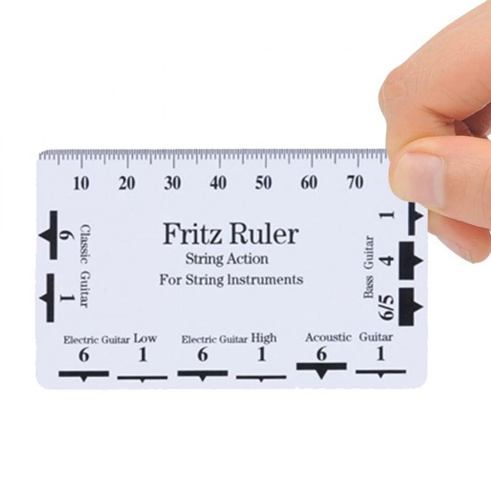 Guitar Luthier Measuring Tool Kit Set Ruler Understring Radius Gauge Guitar Radian Ruler 32 Blade Feeler Gauge