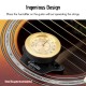 Universal Guitar Humidifier Portable Hygrometer ABS+Metal Material for Folk Guitar Classical Guitar All Acoustic Guitars