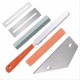 Guitar Repair Luthier Tools Kit Guitar Fret Crowning File 3 in 1 Guitar String Winder Cutter Fret Rocker Fingerboard Guard Grinding Stone