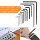 11pcs Guitar Wrenches Guitar Inner Hexagon Wrench Set with 4&5mm Lengthened Ball-end Hex Key Wrench Alan Wrenches