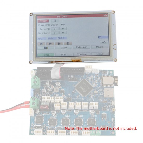 5 Inch PanelDue 5i Integrated Paneldue Colour LCD Display TouchScreen Controller Compatible with DuetWifi Duet 2 Ethernet 3D Printer Parts