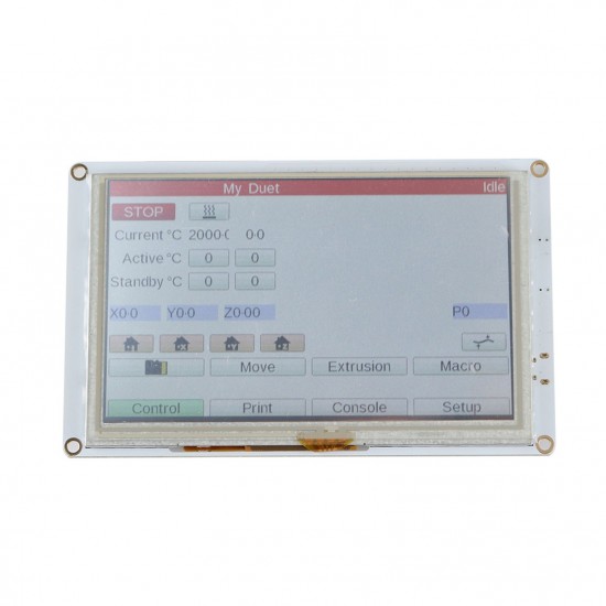 5 Inch PanelDue 5i Integrated Paneldue Colour LCD Display TouchScreen Controller Compatible with DuetWifi Duet 2 Ethernet 3D Printer Parts