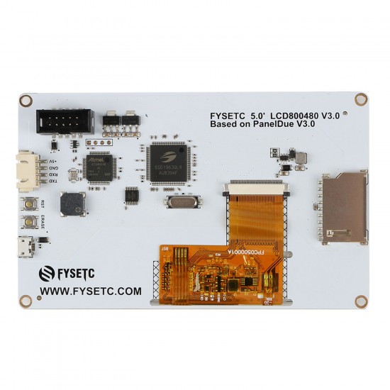 5 Inch PanelDue 5i Integrated Paneldue Colour LCD Display TouchScreen Controller Compatible with DuetWifi Duet 2 Ethernet 3D Printer Parts