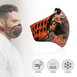 Half Face Cover Activated Carbon Pm2.5 Anti-dust Bike Cycling Outdoor Sports Breathable Face Filter Cover