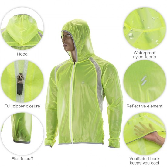 Waterproof Cycling Jacket Rainproof MTB Bike Wind Coat Road Bicycle Jacket Raincoat for Men and Women