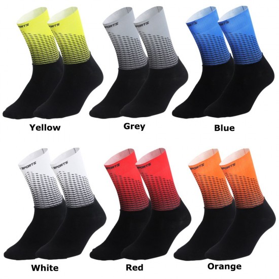 Men Women Cycling Socks Anti-Slip Wearproof Breathable Running Hiking Sports Outdoors Athletic Socks