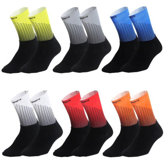 Men Women Cycling Socks Anti-Slip Wearproof Breathable Running Hiking Sports Outdoors Athletic Socks