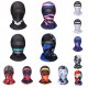 Cycling Helmet Liner Neck Gaiter Breathable Sunproof Balaclava Print Stretchy Running Cycling Beanie Cap With Face Cover