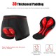 3 Packs Cycling Shorts Gel Padded Cushion Padding for Men Women Bicycle Underwear Pants