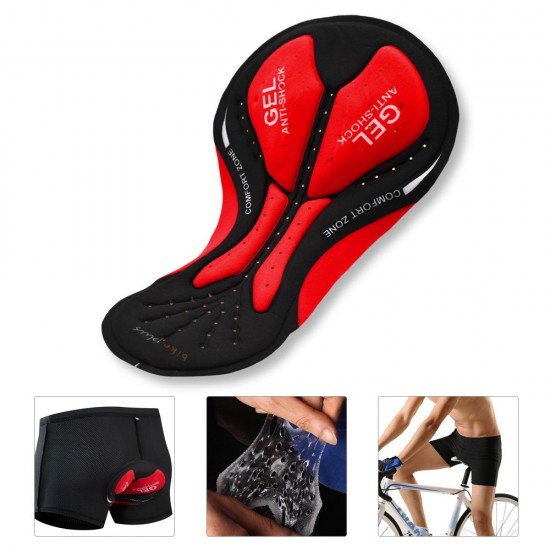 3 Packs Cycling Shorts Gel Padded Cushion Padding for Men Women Bicycle Underwear Pants