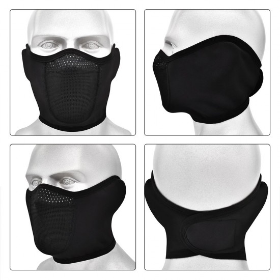 Windproof Thermal Fleece Cycling Face Cover Ear Covers Bandana for Outdoor Sport Motorcycling Running Hiking Skiing Snowboarding