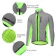 Men's Cycling Reflective Windbreaker Windproof Waterproof Cycling Jacket Bike Wear Quick-dry Elastic Breathable Sport Clothing For Running Jogging Cycling Gym Fitness