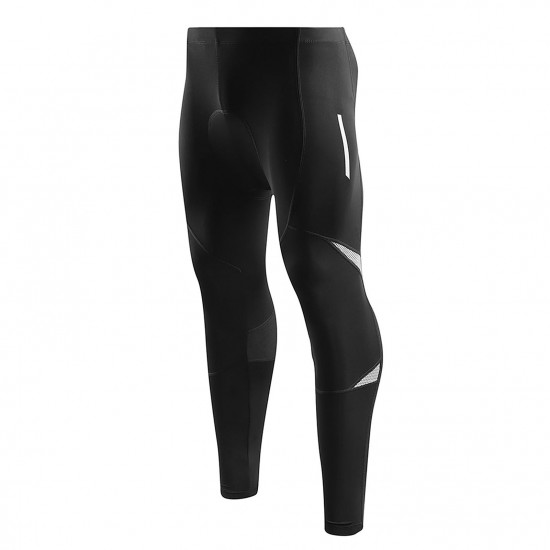 Men's Reflective Bicycle Pants Gel Padded Cycling Tights Leggings Outdoor Riding Bike Pants