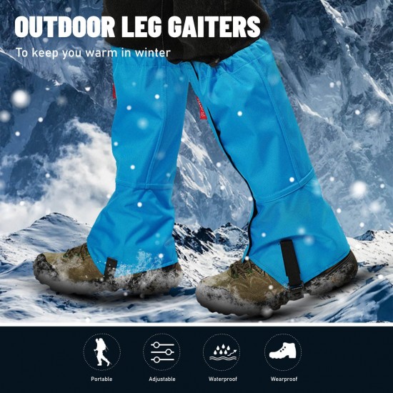 Leg Gaiters Snow Boot Gaiters Waterproof Wearproof Hiking Skiing Running Outdoor Leg Covers Shoe Covers