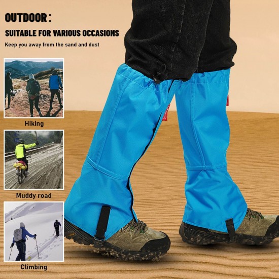 Leg Gaiters Snow Boot Gaiters Waterproof Wearproof Hiking Skiing Running Outdoor Leg Covers Shoe Covers